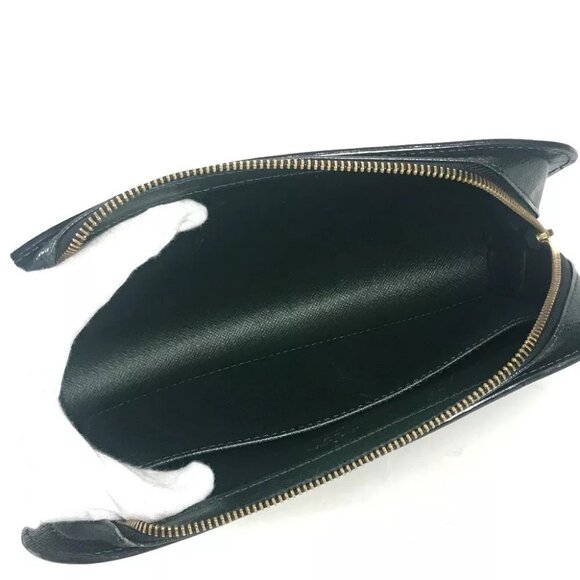 LOUIS VUITTON M30184 Taiga Baikal Bag Clutch Bag Pouch Green/GoldHardware - Picture 6 of 16